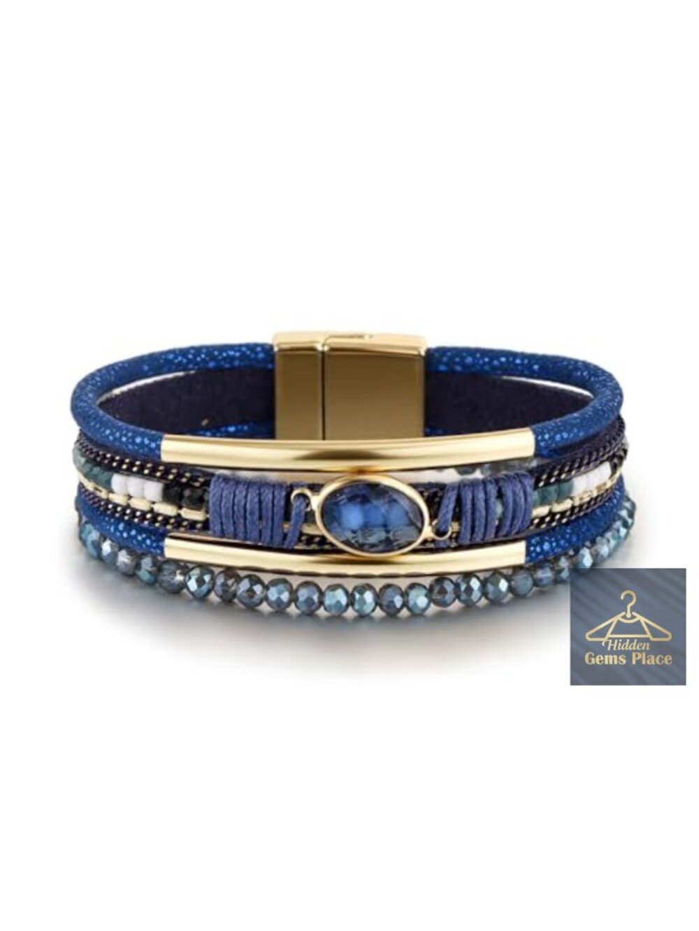 Leather Wrap Bracelet for Women, Boho Layered Cuff Bangle, Stackable, Easy